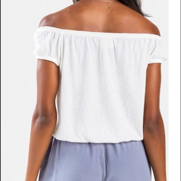 ONE STEP UP Terracotta Caroline Off The Shoulder Top - Picture 4 of 9